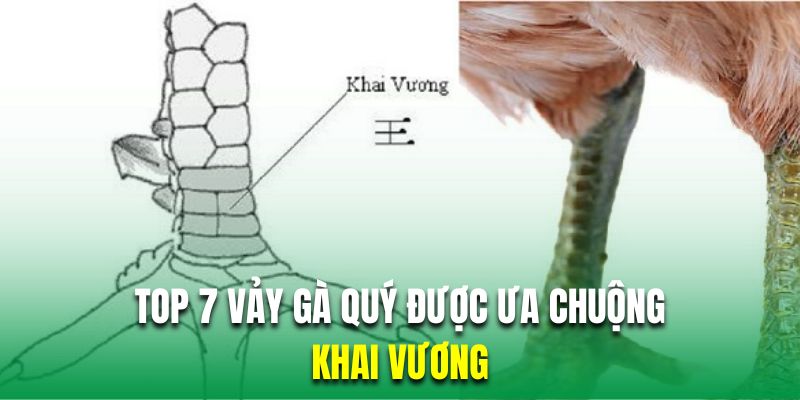 Gà đá sở hữu vảy khai vương luôn được xếp vào hàng thần kê